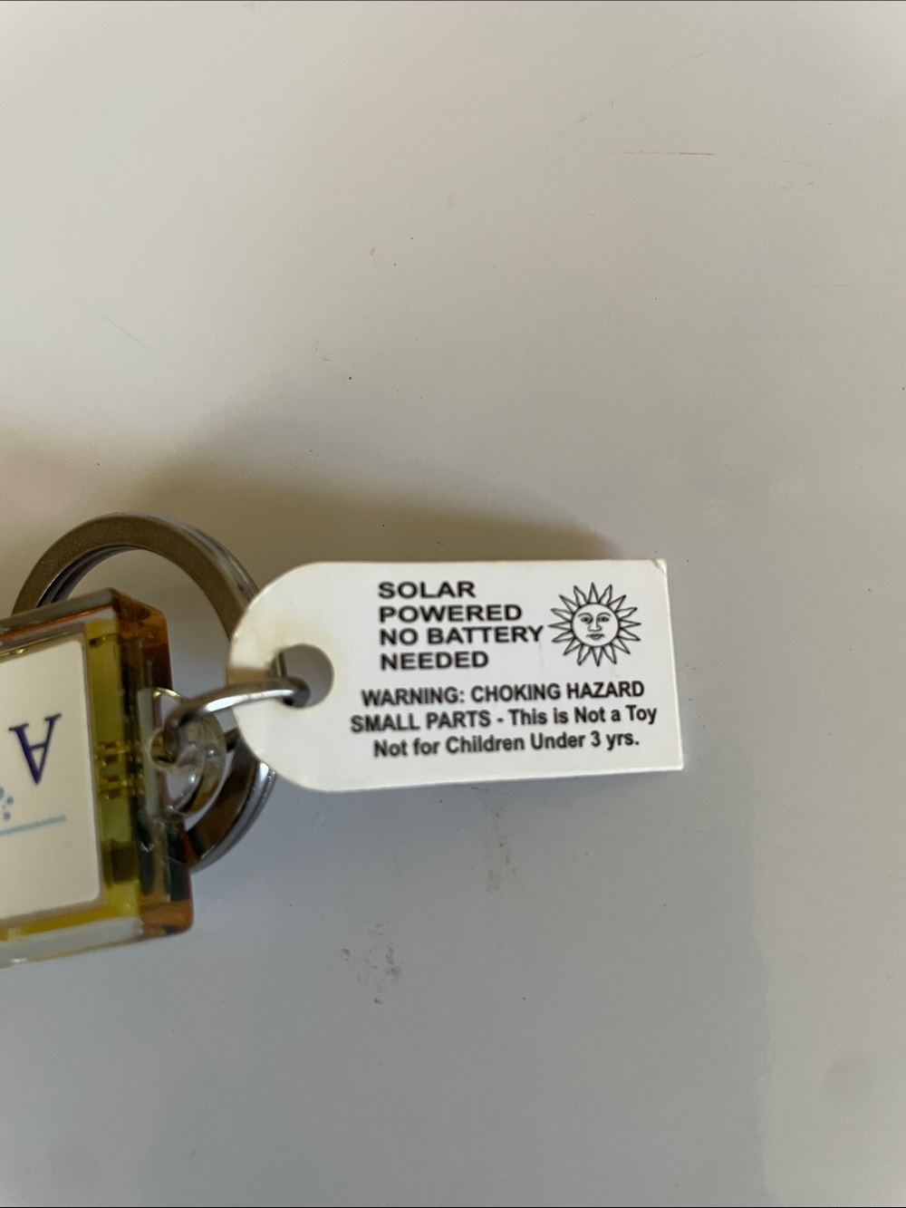 Personalized Solar Powered Keychain - Picture 2 of 3